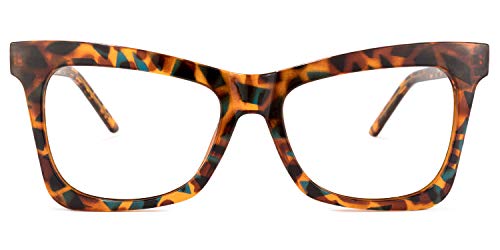 Image of Zeelool Stylish TR90 Oversized Butterfly Blue Light Blocking Glasses for Women Yaritza OT006813