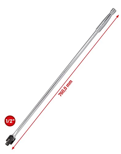 KS Tools 918.1293 1/2" CHROMEplus Wringijzer met kniegewricht, 760mm - Afbeelding 3