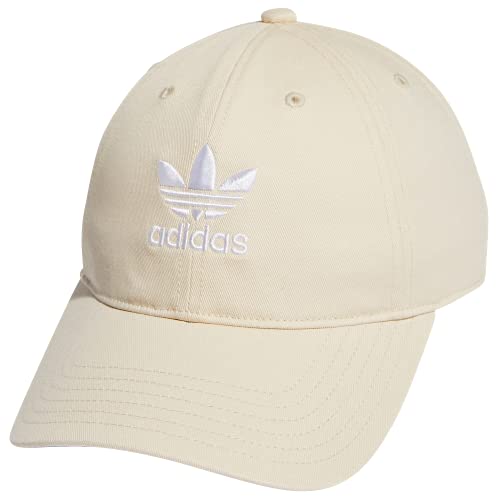 adidas Originals Women's Relaxed Fit Adjustable Strapback Cap, Wonder White/White, One Size