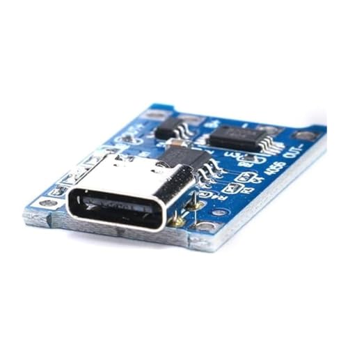 Image of (1PCS) TP4056 USB-C 5V 1A Lithium Battery Charging Module with Dual Protection IC - 18650 Li-ion LiPo Charger Board with Overcharge & Overcurrent Protection