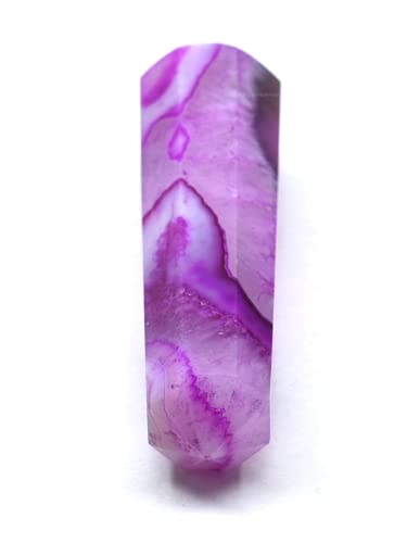 Image of Amazing Gemstone Pink Agate Crystal Towers - Natural Healing Crystal Point Obelisk for Reiki Healing and Crystal Grid (2 inch to 3 inch INCH)