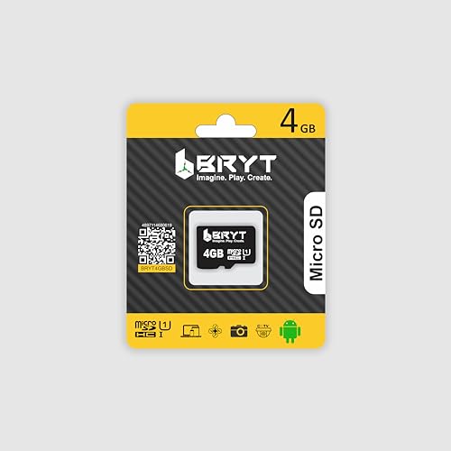 Image of BRYT 4GB MSD SDHC CL10 UHS-1 Memory Card Read Speed 90 MB /s for Camera, Smartphone, Mobile & Tablets