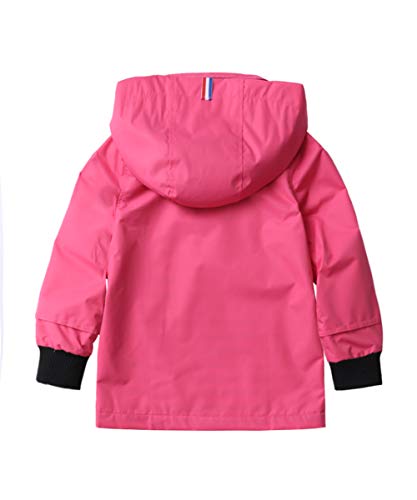 M2C Boys Girls Hooded Cotton Lined Rain Jacket Light Windbreaker2