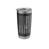 Chaplain American Flag Stainless Steel Insulated Tumbler