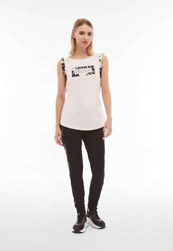 Pantalon en jersey imprimé tropical Freddy fluide et ample noir