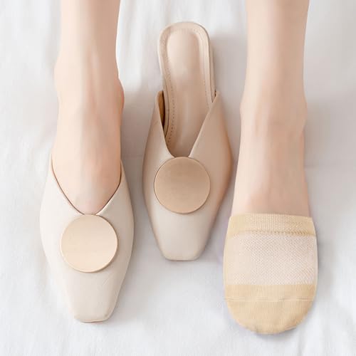 8 Pairs Women's Toe Socks for Mules, Half Socks for Women4