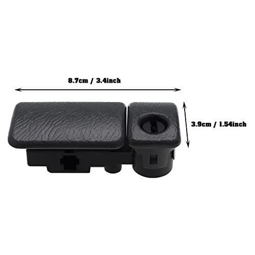Cerrojo para guantera ABS negro miniatura 4