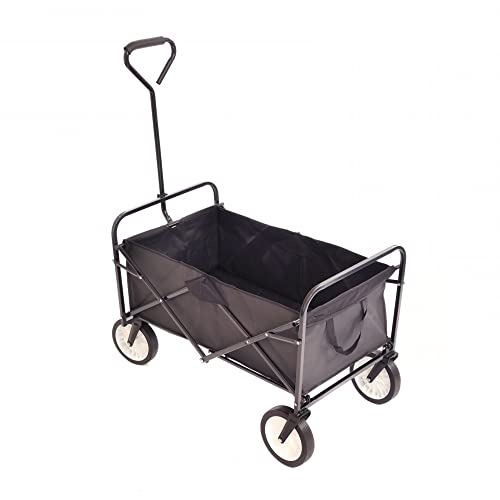 Oypla Black Heavy Duty Foldable Garden Festival Trolley Folding Cart