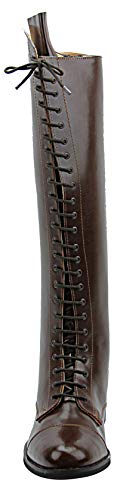 Women Ladies Florance Field Horse Riding Boots Stylish Fashion Equestrian Brown2