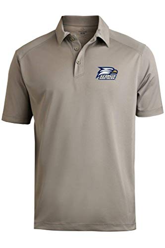 Georgia Southern Eagles Men's Prime Athletic Logo Micro Pique Polo with Self Collar, Sport Gray 2XL