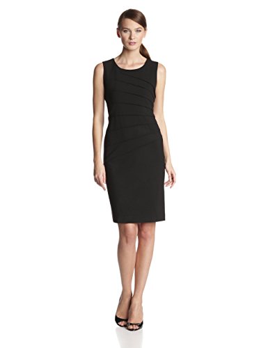 Calvin Klein Women's Petite Sleeveless Seamed Sheath Dress
