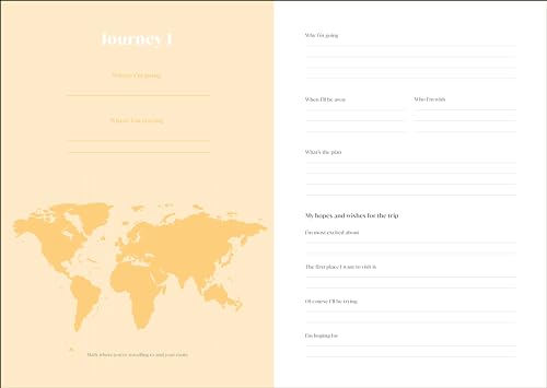 Image of Travel Journal: A5 (14.8 x 21 cm) Hardcover Travel Diary for 10 Trips with Prompts, Planning Pages and Keepsake Stor
