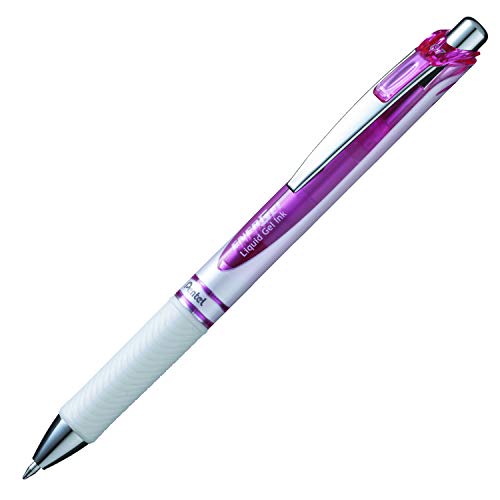 Pentel Energel Pearl Deluxe Rtx Retractable Liquid Gel Pen, (0.7Mm), Accent, Pink Ink, Box Of 12 (Bl77Pw-P) #TOP1