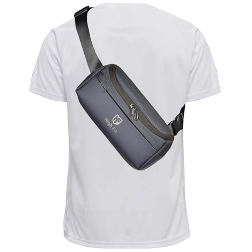 HIGH FIT Mochila tiracolo compacta para bolsa de ombro MacBook Pro M4 de 14 polegadas, MacBook Air/Pro de 13 polegadas, Azul, XXS for Fits iPad Mini, Bolsa tiracolo