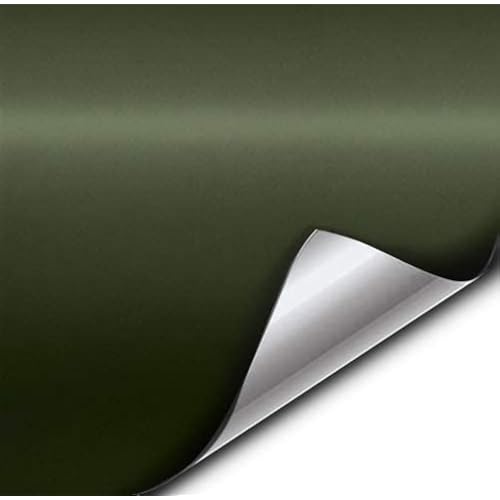 VViViD® Matte Military Army Green Vinyl Wrap Roll with Air Release Technology (1.49ft x 5ft)