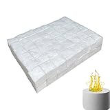 Filzdocht-Feuerstelle – -Baumwollblock, 96 x Tischplatte, Keramik-Wollzusatz |...