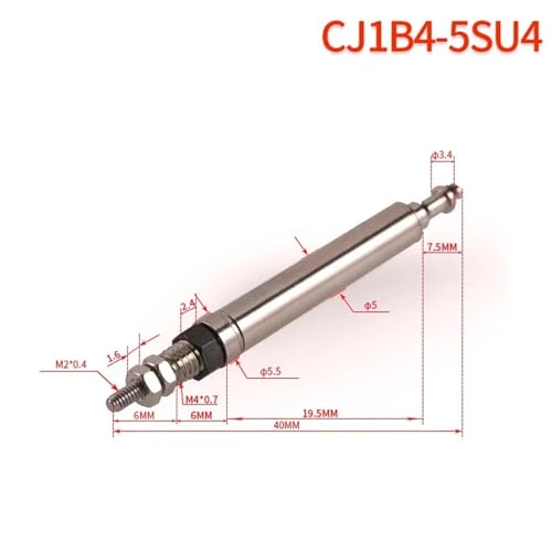 Mini vérin à ressort CJ1B4-5SU4 pour micro-automatisation industrielle