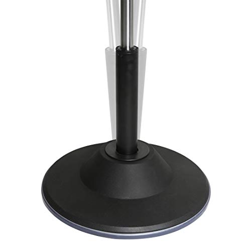 Image of Seville Classics Modern Ergonomic Pneumatic Height Adjustable 360-Degree Swivel Stool Chair, for Drafting, Office, Home, Garage, Work Desk, Blue, airLIFT Sit Stand Balance and Wobble