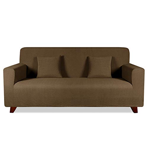 TAOCOCO Funda de sofá con Forma de Diamante/Funda de sofá Antideslizante/Funda de sofá elástica/Lavable/antiácaros/Antiarrugas (Marrón, 180_x_240_cm)