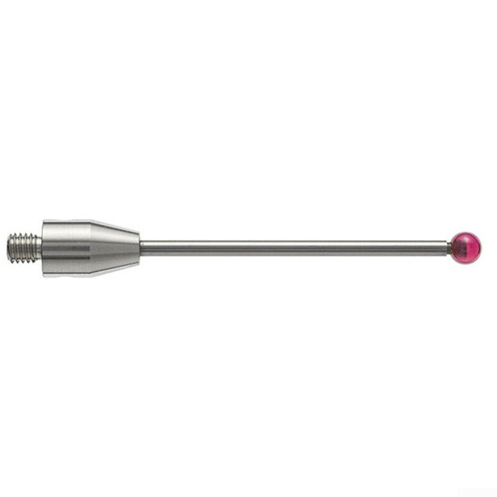 A-5003-3680 CMM Probe Stylus 50mm Lungo 3mm Diametro Punta Filettatura Acciaio Bianco Gambo Alta Rigidità per la Misurazione di Macchine Utensili