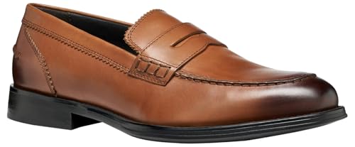 Geox Mocasines para Hombre U BARBERIGO Brown, 43,5 EU, marrón, 43.5 EU