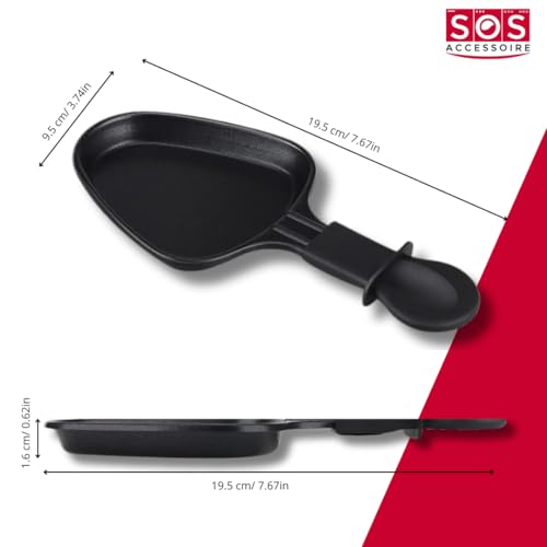 Multi-Function Frying Pan - Mini Set of Non-Stick Wood - Portable Raclette Grill Wok - Ideal for Melted Cheese and User-friendly Cooking (7) - Image 3