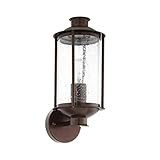 Ampoules non incluses Eglo Murra Applique Murale en Acier Marron 15 X 18 X 34,5 cm