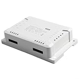 Zilimontt Wi-Fi für Smart Switch, 4-K-Modul, kompatibel mit Sonoff 4CH PRO R3/4CH R3| APP-Steuerung selbstsichern/Interlock/Zoll-Modus | Sprachsteuerung | schwer entflammbarer PC (für Sonoff 4CH