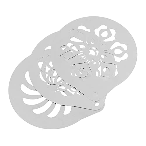Hemoton-Cupcake-Decorating-3Pcs-Coffee-Decor-Stencil-Stainless-Steel-Coffee-Art-Template-Coffee-Stencils-Template-Coffee-for-Cake-Coffee-Cappuccino-Hot-Chocolate-Coffee-Espresso