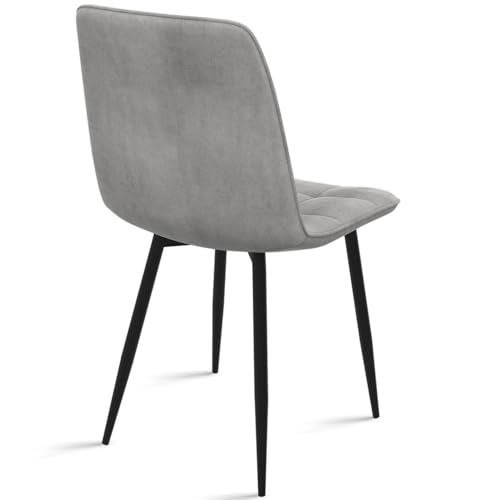 market MILA Lot de 6 chaises en velours - vue 4