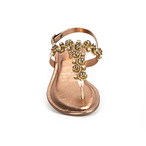 Sandália Mississipi Pedraria Feminina Nude