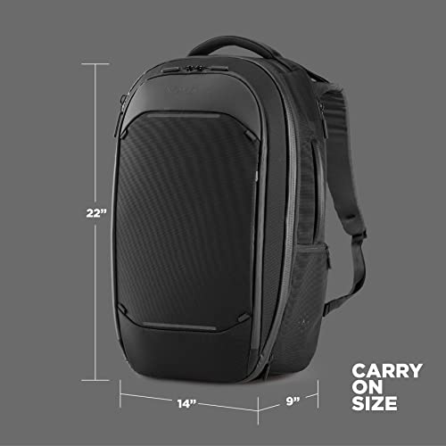 NOMATIC Navigator Travel Backpack - 32L Backpack with Laptop Compartment and 9L Built-In Expansion - Anti-Theft Carry-On Backpack for Travel - Water Resistant Travel Pack (Black) - Image 5