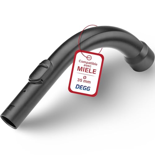 DEGG Poignée de rechange - Compatible avec aspirateur Miele - 35mm - Pièces d'aspirateur - Compatible avec le système à clics Miele - Qualité premium