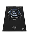 FISCHER COOKTOP À GÁS 1 BOCA FIT LINE TREMPE IRON MESA VIDRO PRETO BIVOLT 36300-102670
