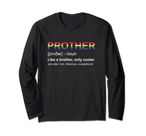 Prother - Orgoglio Fratello Gay Pride Maglia a Manica