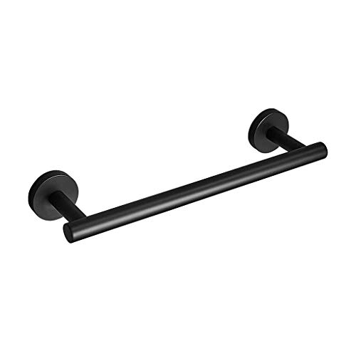 Fixation serviette salle de bain en acier inoxydable premium noir mat au style minimaliste