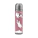 DEZIRO Gourde isotherme à double paroi en acier inoxydable Motif chat Fond rose 33 cl