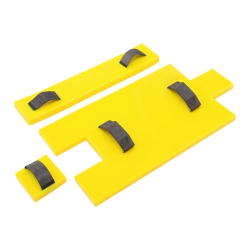 3 Pcs Concrete Texture Mats, Professional PU Concrete Stamping Kit, Large Rock Texture Mats for Driveways Patios Garden Walls Floors, No Assembly