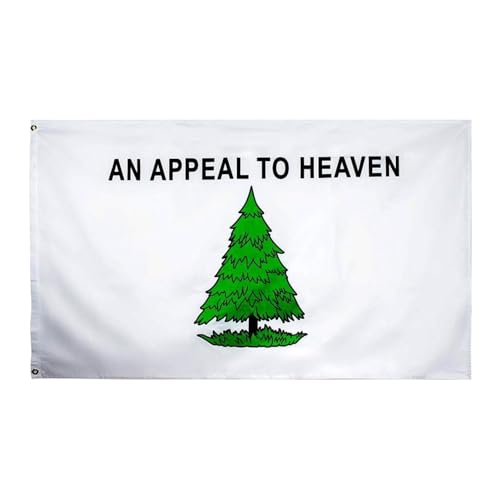 Bandiera americana da giardino, striscione in legno di pino, 3 x 5 piedi con motivo in pino di poliestere, arazzo decorativo con decorazione patriottica e 2 occhielli in ottone per stanze di preghiera