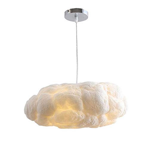 Creative Clouds Lustre, Blanc Doux Flottant Coton Nuage Plafonnier pour Salon Chambres Décoration Cadeau,XL