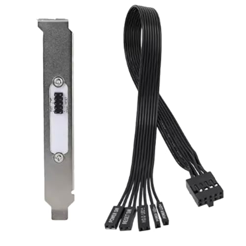 Bzvshdgee PC�P�[�X�V���[�V�p�ċN���{�^�������P�[�u�� �}�U�[�{�[�h�O���d���X�C�b�` HDD LED PCI�o�b�t���d���P�[�u��