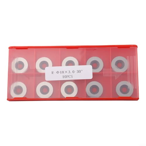 10 Piezas Insertos de Carburo Sólido Redondos 18x3mm Ángulo 30° miniatura 4