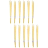 Angoily 12 Stück Ohrenkerzen aus Zinklegierung zur Ohrenschmalzentfernung mit Bienenwachs Duftstäbchen für Aromatherapie und Komfortable Anwendung im Haushalt