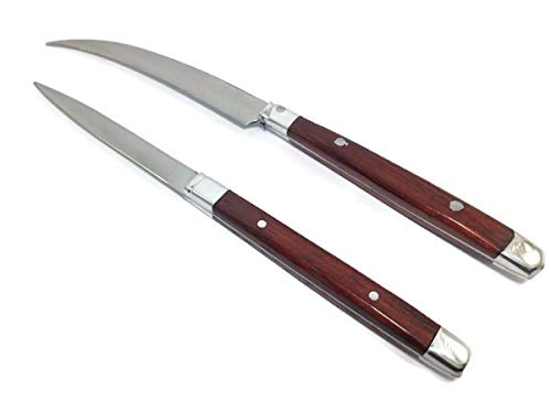 2pc Vintage Carving Knife Set Fruit Carving Tools Thai Knives Kitchen Vegetable
