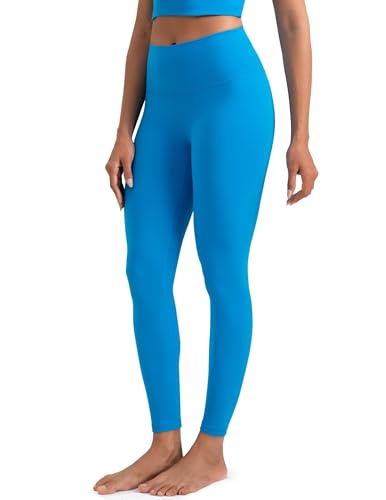 Colorfulkoala Dreamlux No Front Seam Leggings for Women 25"/28" Inseam, Seamless High Waisted Buttery Soft Yoga Pants