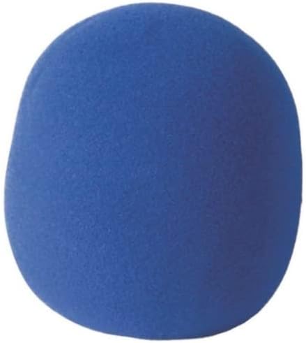 On Stage MUS 58WS BU Foam Ball-Type Mic Windscreen, Blue