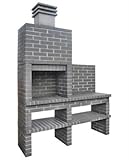 BBQ OBRA DURANGO MEDIDAS 160x56x210 cm. COMPATIBLE CON PARRILLA 43884 (Pallet) 80X120 CM