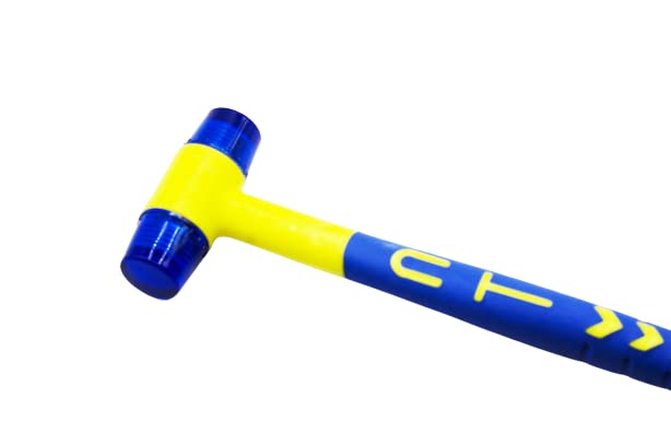 OSCAR 20mm Rubber Double Faced Work Glazing Window Beads Hammer Nylon Head Mallet Tool Anti-Shock and Slip for Using Leather Crafts, Woodworking Camping 2