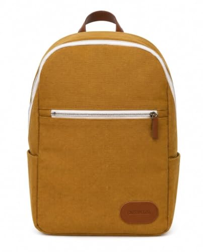 Image of Canvas Backpack | Lightweight Casual Daypack with Front Zipper Pocket | Durable Travel, & Daily Use Backpack | Unisex Travel Backpack | Laptop Backpack Compatible with upto 14 inch Laptop