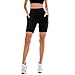 SINOPHANT 2 Pack Radlerhose Damen mit Taschen Kurz Shorts High Waist Leggings für Sommer Sport Fitness Yoga Schwarz XXL